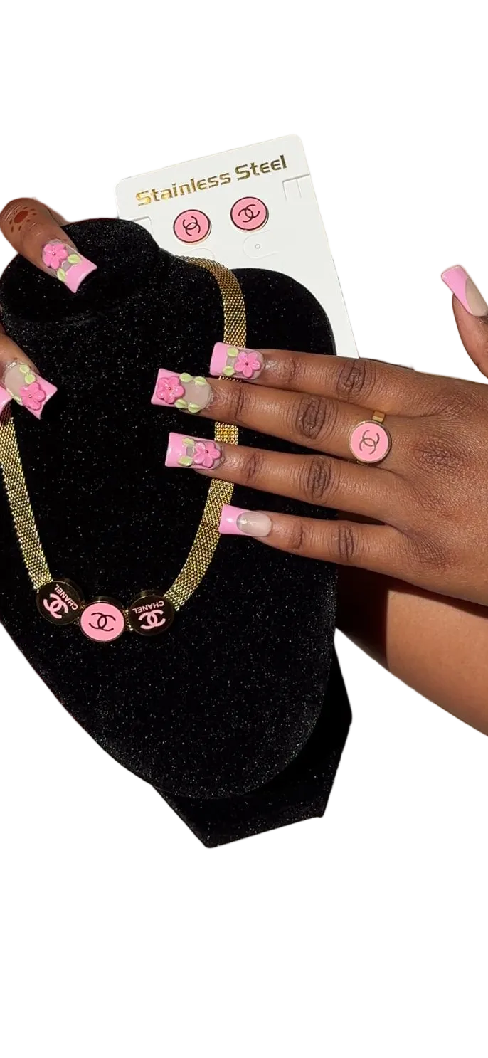 CC 4 Piece Pink and Gold Set